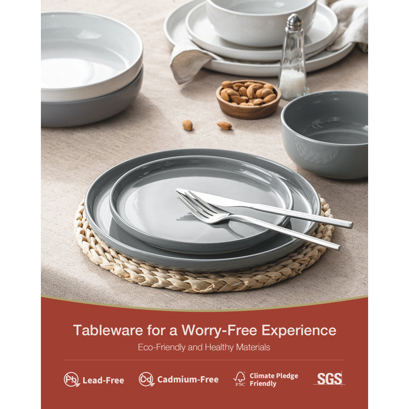 Famiware 24 Piece Stoneware Dinnerware Set - Service for 8